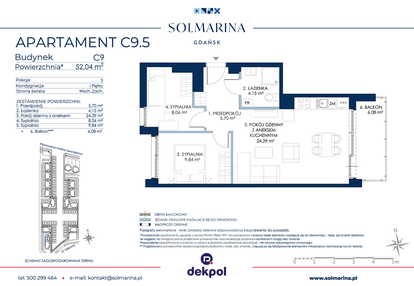 Mieszkanie w inwestycji: Sol Marina etap III