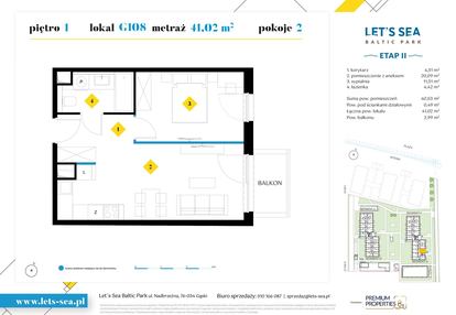 Mieszkanie w inwestycji: Let's Sea Baltic Park II