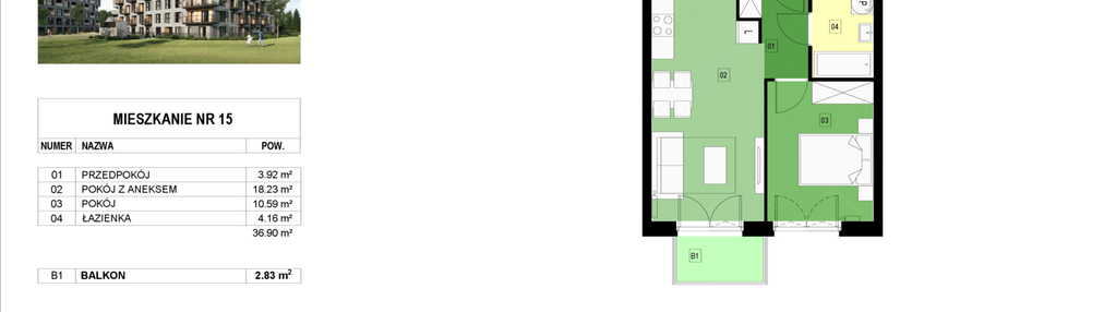 Mieszkanie w inwestycji: Panorama Kwiatkowskiego River II