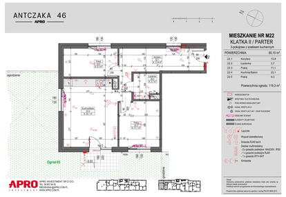 Mieszkanie w inwestycji: Antczaka 46