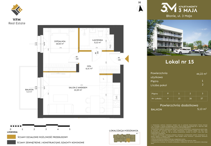 Mieszkanie w inwestycji: Apartamenty 3 Maja