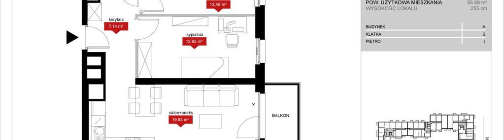 Mieszkanie w inwestycji: Atrium - Nowy Szczepin