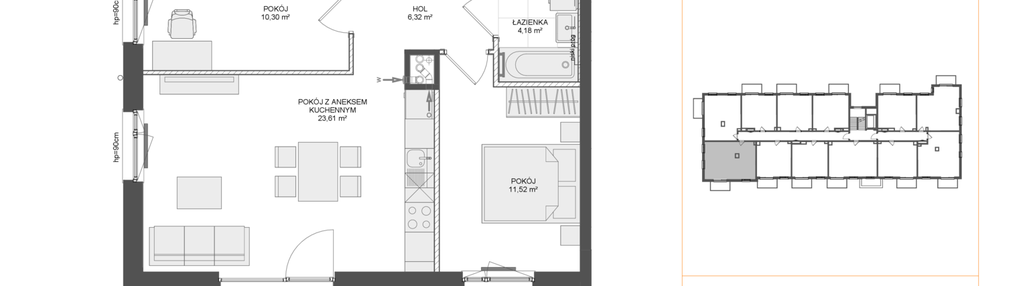 Mieszkanie w inwestycji: Osiedle Przy Błoniach 3 etap IV