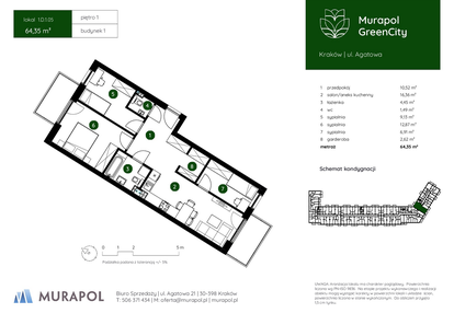 Mieszkanie w inwestycji: Murapol GreenCity bud. 1