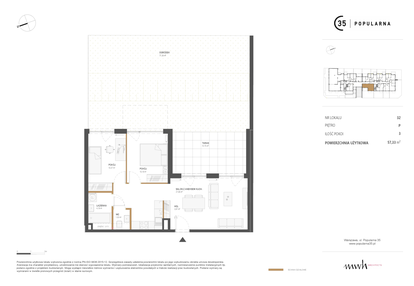 Mieszkanie w inwestycji: Popularna 35