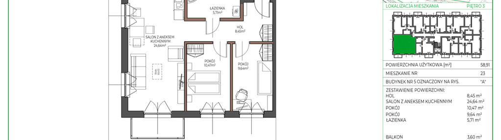 Mieszkanie w inwestycji: Osiedle Polna bud. 5