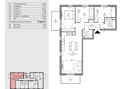Mieszkanie w inwestycji: Akacjowa Wita