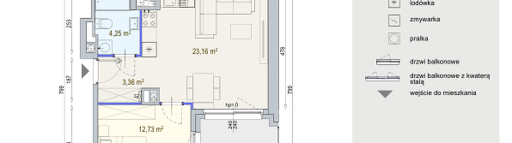 Mieszkanie w inwestycji: Modern Mokotów etap 6, budynek F1 i F2