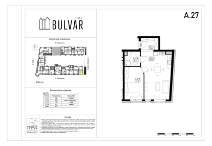 Mieszkanie w inwestycji: Bulvar etap II