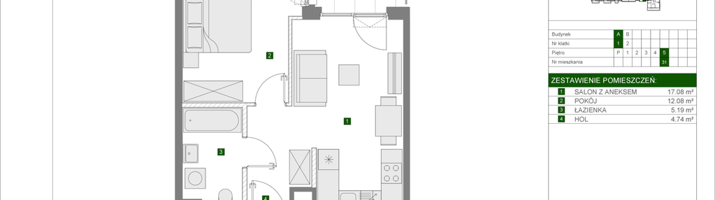 Mieszkanie w inwestycji: Osiedle Urbino etap 4.1