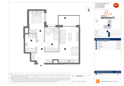 Mieszkanie w inwestycji: Osiedle Bokserska 71 Etap 2 Faza 2