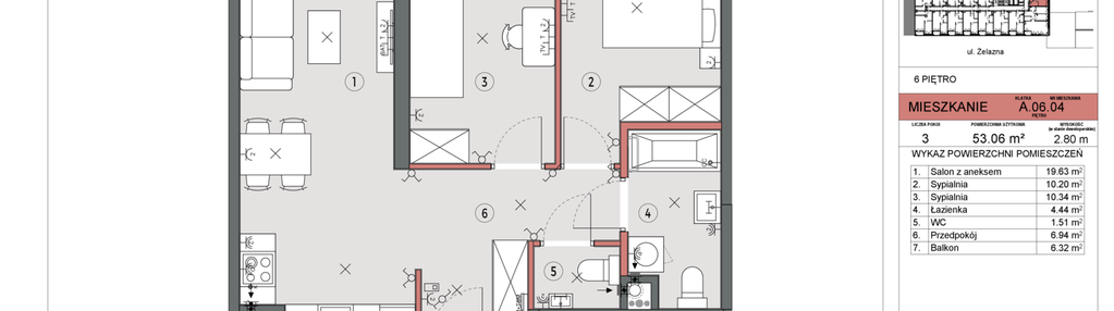 Mieszkanie w inwestycji: Żelazna 54