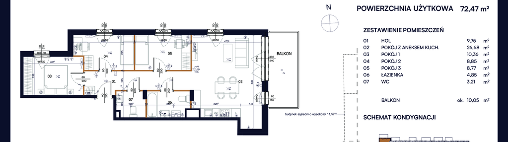 Mieszkanie w inwestycji: Kacpury Residence