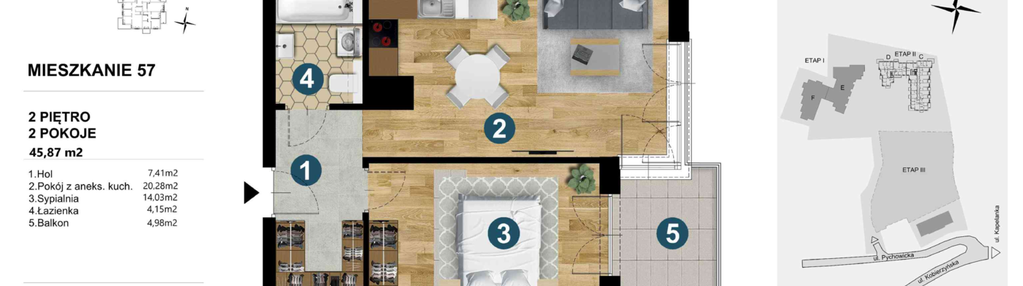 Mieszkanie w inwestycji: Kapelanka-Pychowicka Etap II