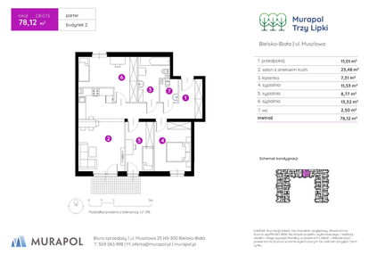 Mieszkanie w inwestycji: Murapol Trzy Lipki etap II