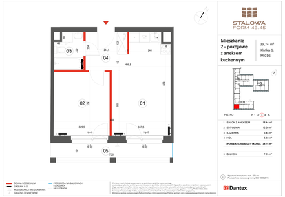 Mieszkanie w inwestycji: Stalowa Form 43.45