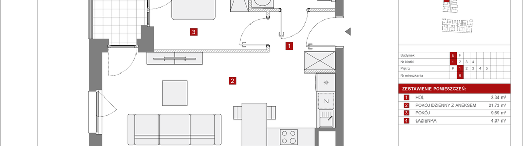 Mieszkanie w inwestycji: Osiedle Górka Narodowa etap 5