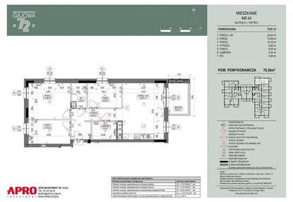 Mieszkanie w inwestycji: Wspólnota Mieszkaniowa Gajowa 72