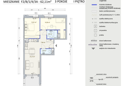 Mieszkanie w inwestycji: Modern Mokotów bud. F1 i F2