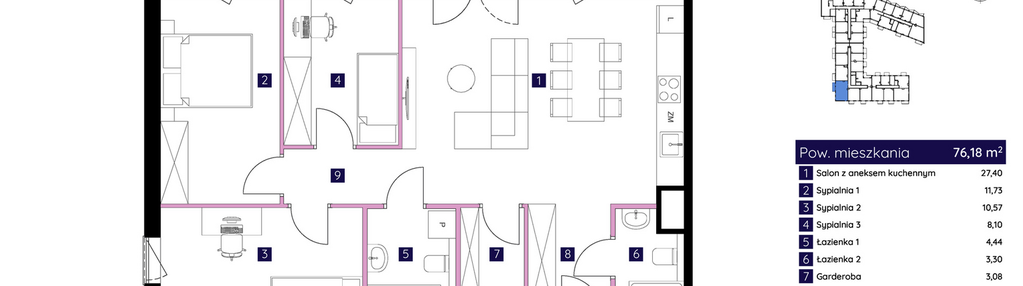 Mieszkanie w inwestycji: Osiedle Neonowe