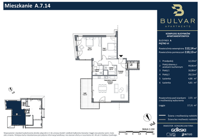 Mieszkanie w inwestycji: Bulvar Apartments - etap I