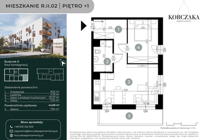 Mieszkanie w inwestycji: Korczaka Apartamenty