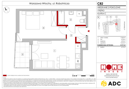 Mieszkanie w inwestycji: Zakątek Włochy
