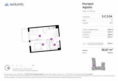 Mieszkanie w inwestycji: Murapol Agosto