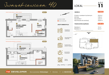 Mieszkanie w inwestycji: Iwaszkiewicza 40