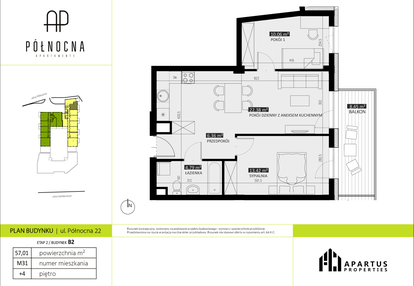 Mieszkanie w inwestycji: Apartamenty Północna etap II
