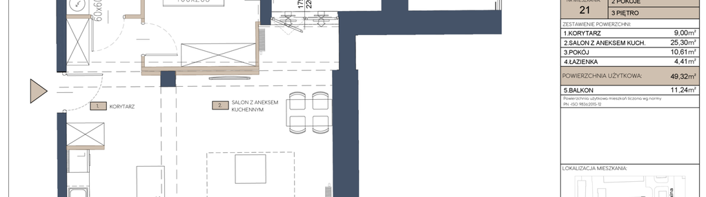 Mieszkanie w inwestycji: Apartamenty Jana Pawła 34