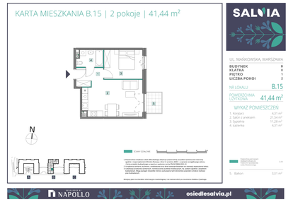 Mieszkanie w inwestycji: Osiedle Salvia