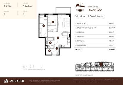 Mieszkanie w inwestycji: Murapol RiverSide