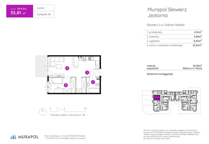 Mieszkanie w inwestycji: Murapol Siewierz Jeziorna bud. 27 i 28