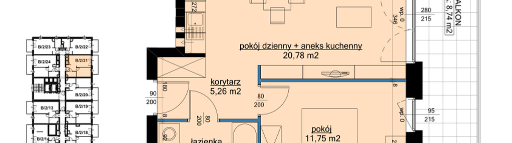 Mieszkanie w inwestycji: Osiedle Hawelańska etap III - bud. B