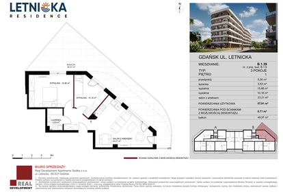 Mieszkanie w inwestycji: Letnicka Residence