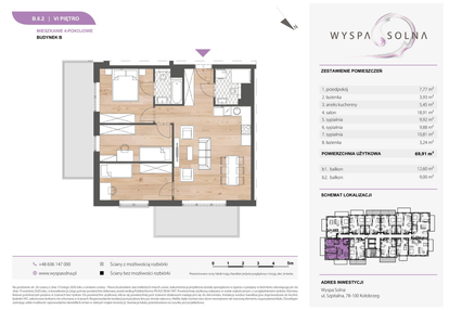 Mieszkanie w inwestycji: Wyspa Solna Etap III, budynek B