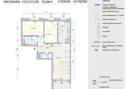Mieszkanie w inwestycji: Modern Mokotów etap 6, budynek F1 i F2
