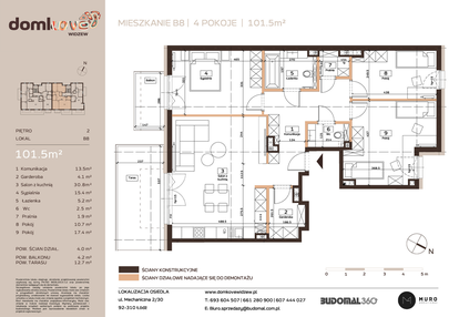 Mieszkanie w inwestycji: Domkove Widzew