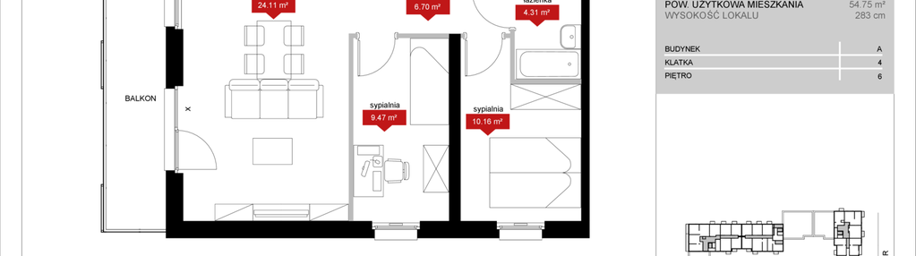 Mieszkanie w inwestycji: Atrium - Nowy Szczepin