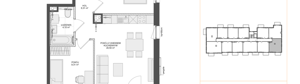 Mieszkanie w inwestycji: Osiedle Przy Błoniach 3 etap IV