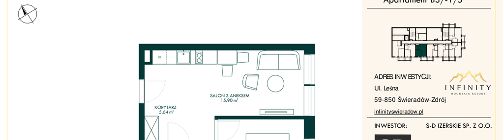 Mieszkanie w inwestycji: Infinity Mountain Resort