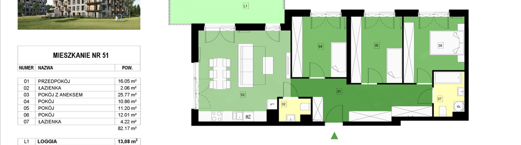 Mieszkanie w inwestycji: Panorama Kwiatkowskiego River II