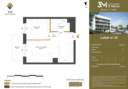 Mieszkanie w inwestycji: Apartamenty 3 Maja