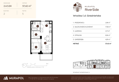 Mieszkanie w inwestycji: Murapol RiverSide
