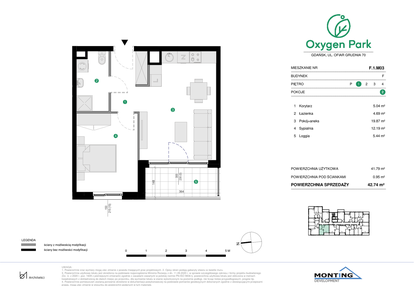 Mieszkanie w inwestycji: Oxygen Park etap III