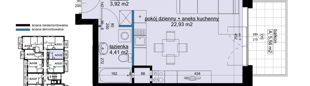 Mieszkanie w inwestycji: Osiedle Hawelańska etap III - bud. A