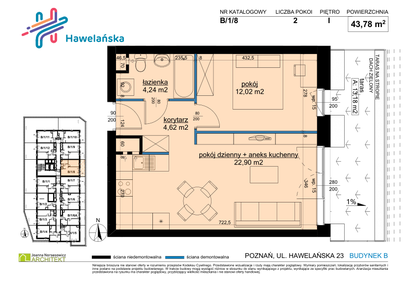 Mieszkanie w inwestycji: Osiedle Hawelańska etap III - bud. B