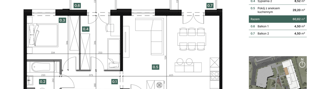 Mieszkanie w inwestycji: Sadyba 2.0
