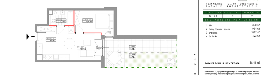 Mieszkanie w inwestycji: Grunwald Między Drzewami etap III